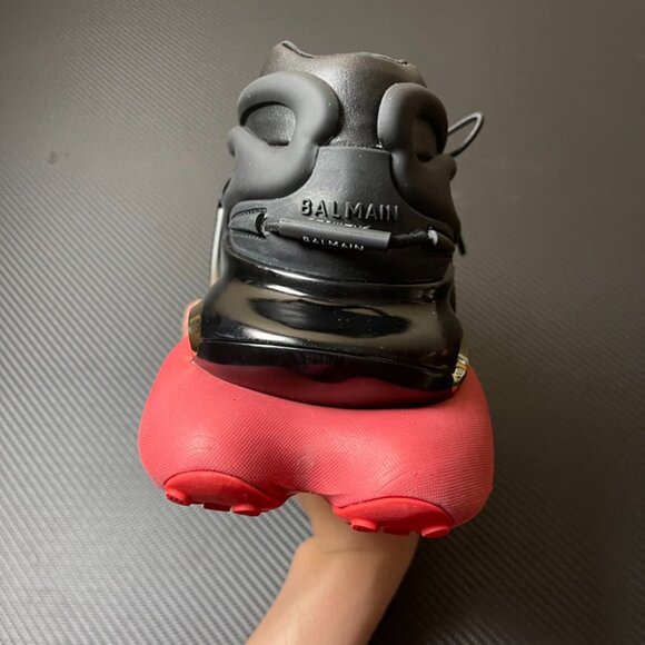 Balmain Low-Top Black And Red Unicorn Shoes - Picture 4 of 9